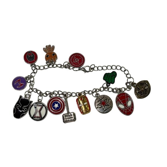 Marvel Jewelry - Marvel Avengers-Themed Charm Bracelet With Iconic Character Designs & Symbols Ad